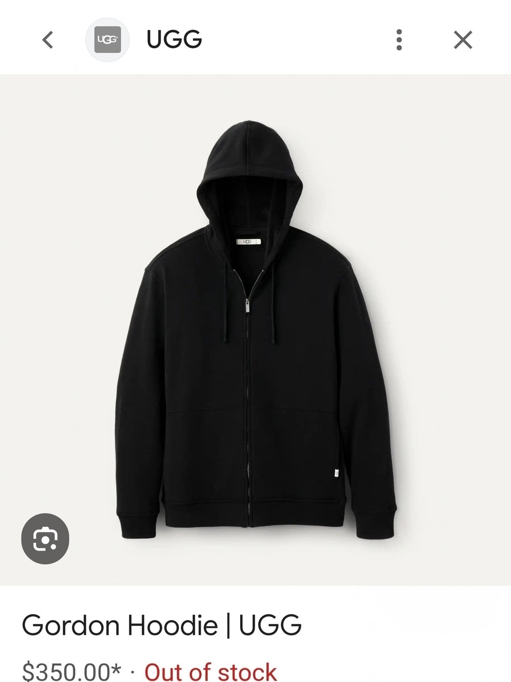 UGG Navy Full-Zip Hooded Sweater